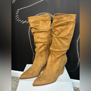 Jessica Simpson Faux Suede Slouch Boots Women’s Size 8
